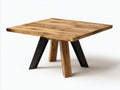 Esstisch aus Holz und Metall für gastronomische Zwecke - 80 x 80 x 75