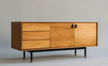 Wohnzimmer-TV-Schrank aus Holz mit Stauraum-150 x 40 x 75